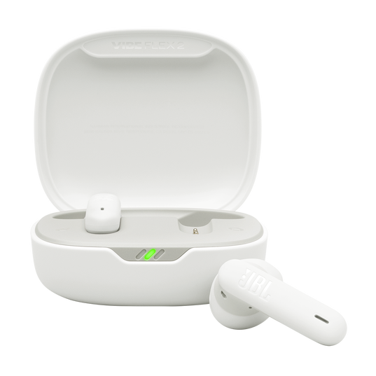 JBL Vibe Flex 2 - White - True Wireless Earbuds - Hero